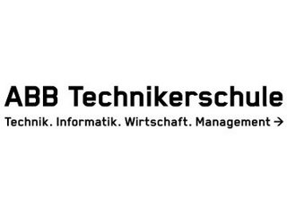Logo von ABB Technikerschule. Textzusatz: Technik, Informatiik, Wirtschaft, Management